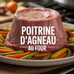 recette poitrine d'agneau au four dorée avec légumes