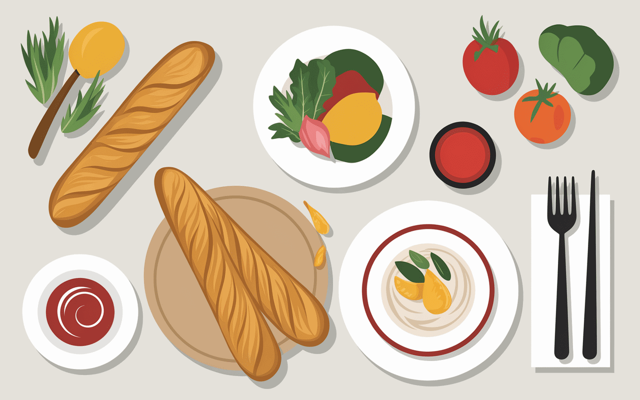 Sauce piment doux avec rouleaux de printemps et légumes