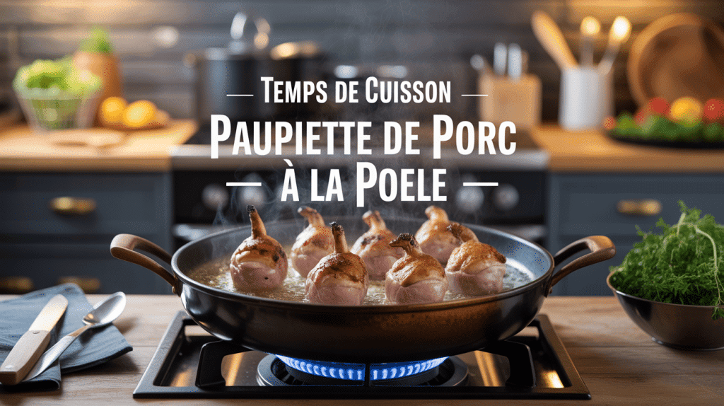 Paupiettes de porc dorées à la poêle, temps de cuisson paupiettes de porc à la poêle