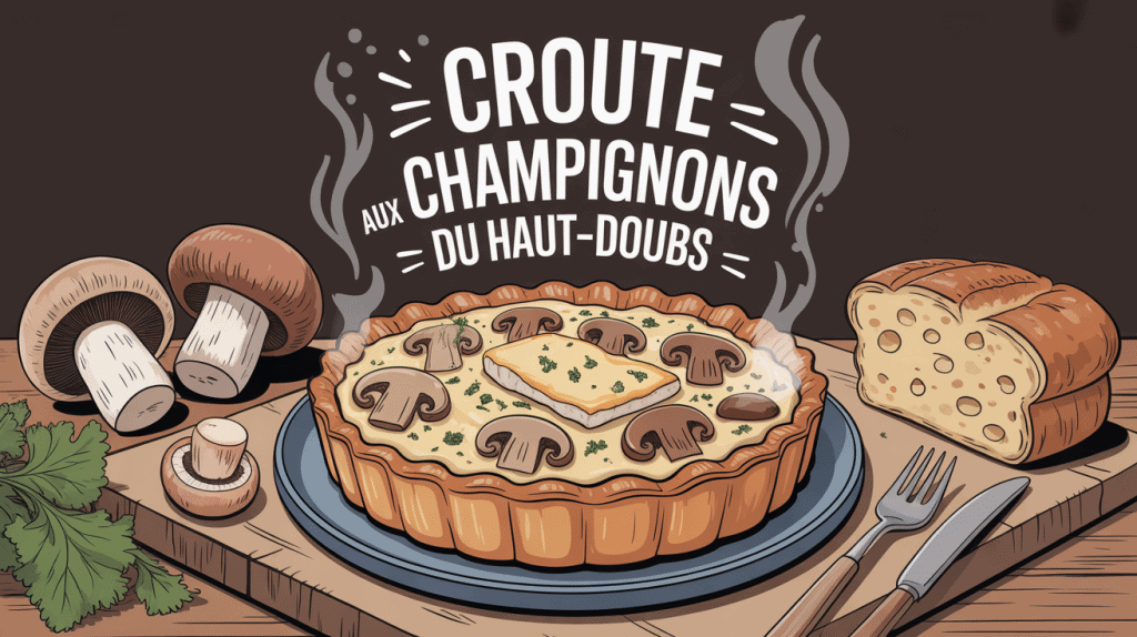 vrai recette croûte aux champignons du haut-doubs en assiette