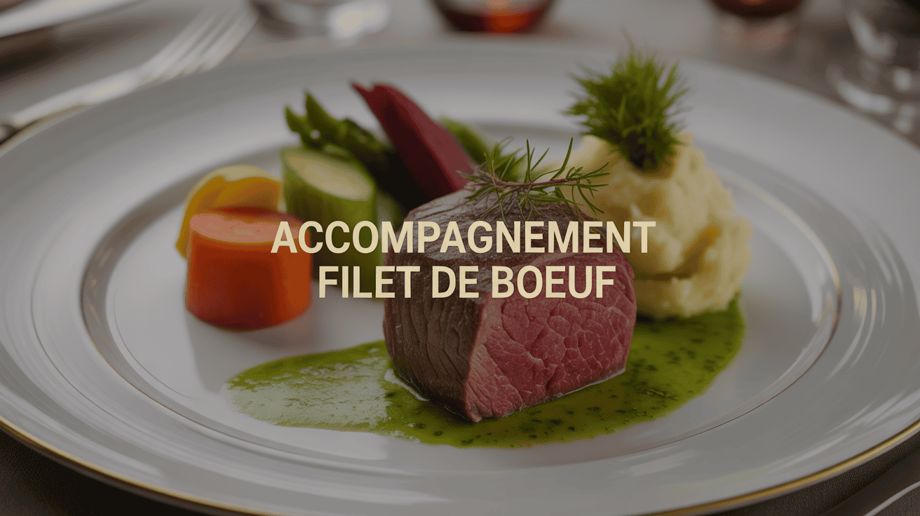 Accompagnement filet de boeuf avec légumes et purée