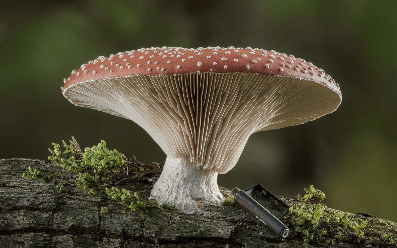 champignon la poule des bois gros plan chapeau pied