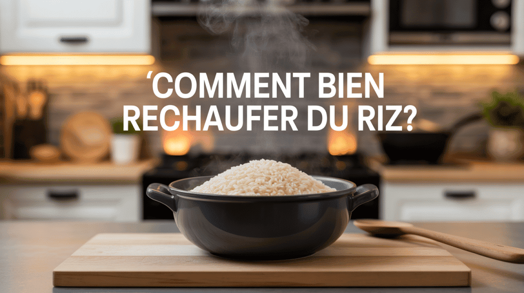 comment réchauffer du riz illustration bol fumant cuisine