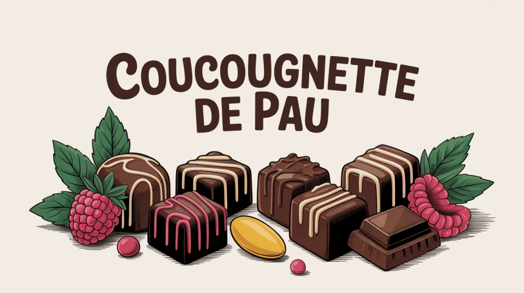 Coucougnette de Pau décorée amandes et framboises