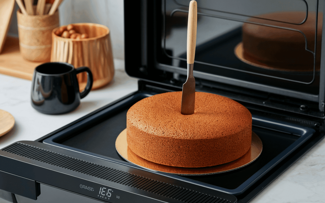 cuisson cake banane chocolat sans beurre à 165°C