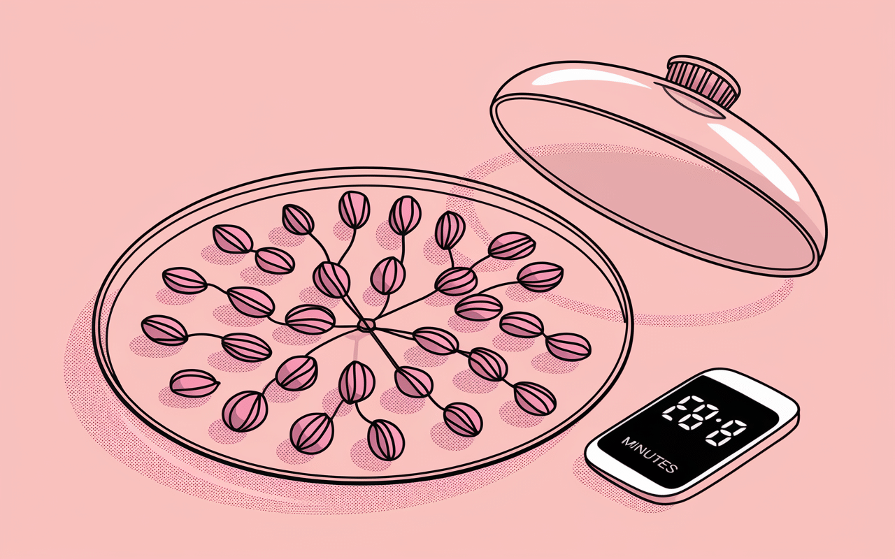 etapes clés cuisson choux fleur micro onde plat verre