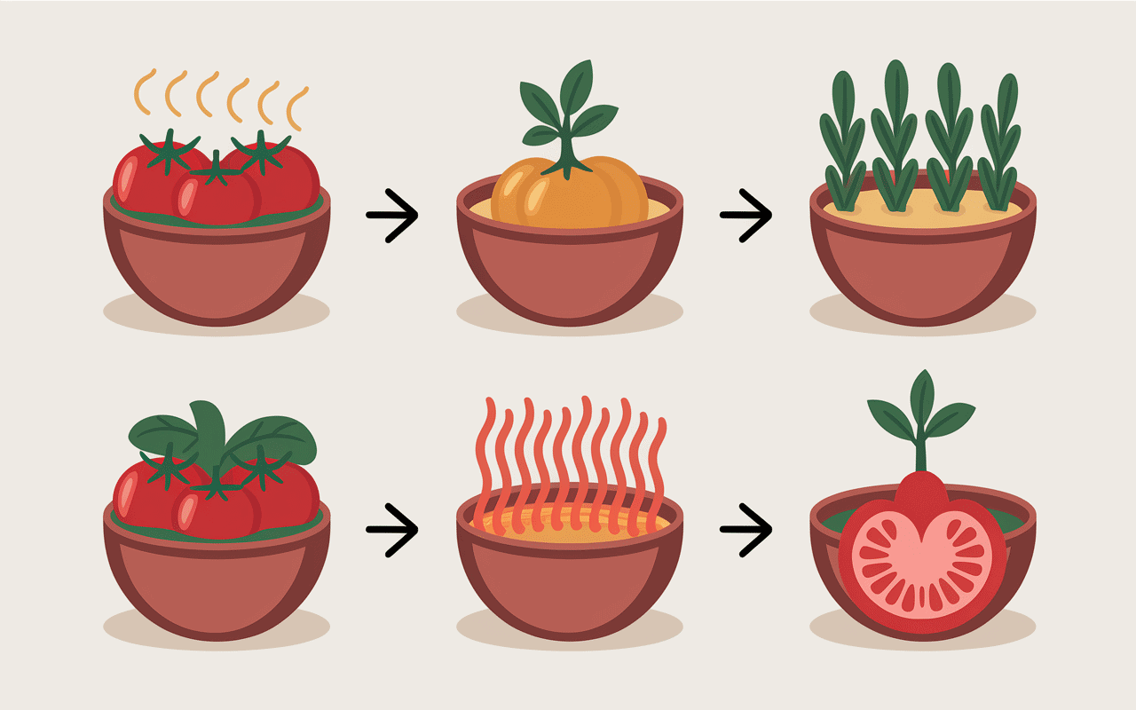 Etapes clefs conserve de tomates en bocaux sans sterilisation en images