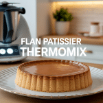 flan patissier thermomix dore sur assiette