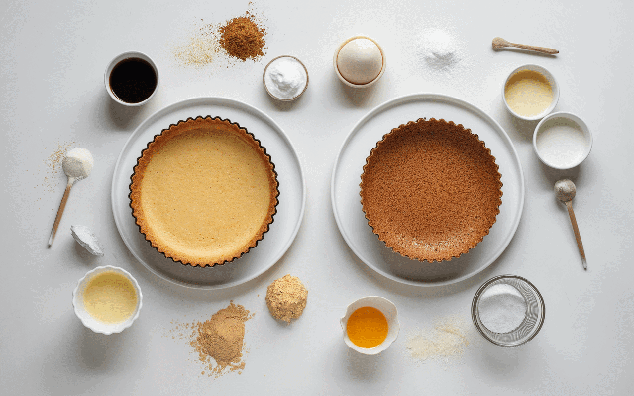 Flan sans sucre comparé à flan traditionnel avec édulcorants naturels