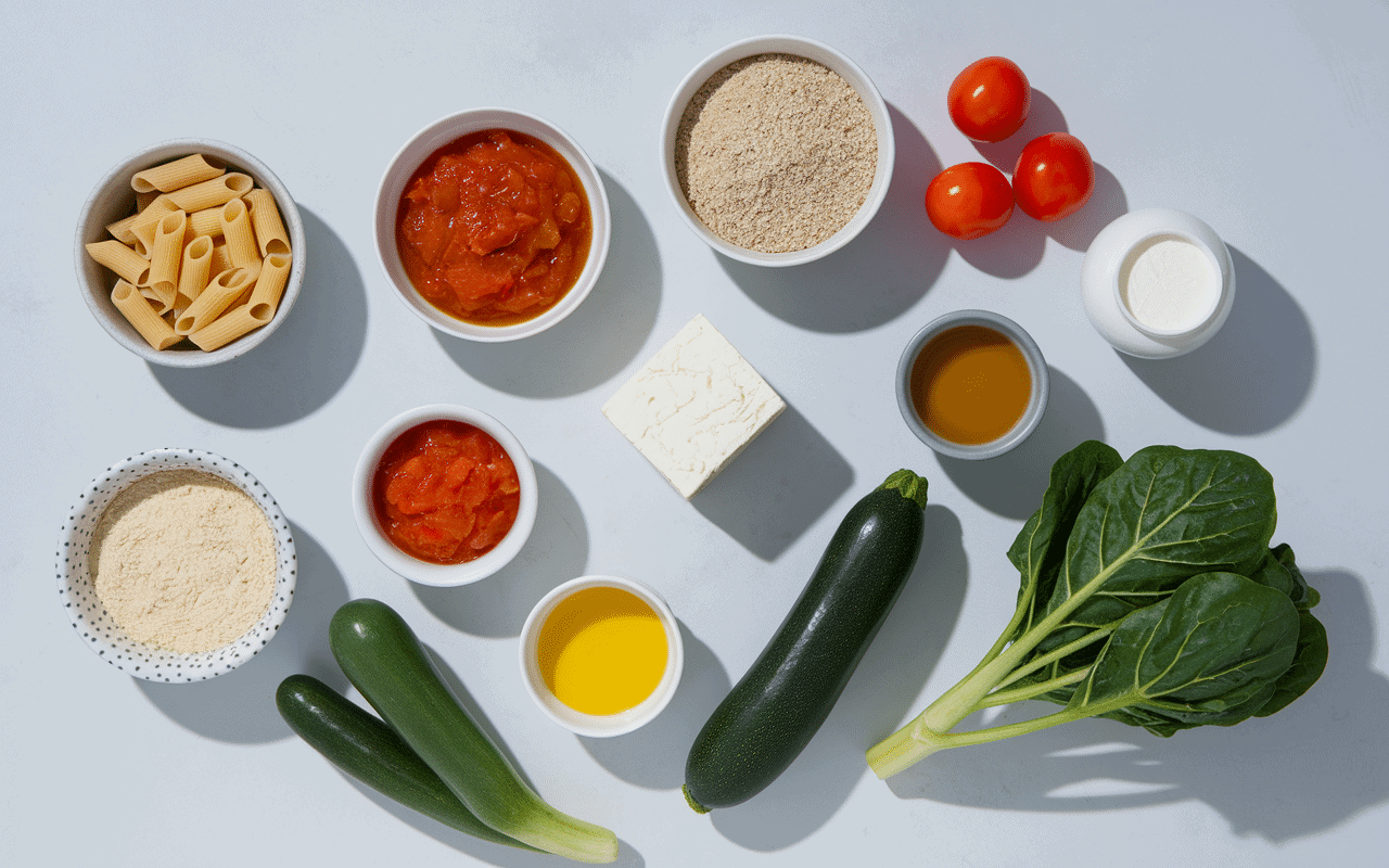 Ingredients gratins de pates au thon