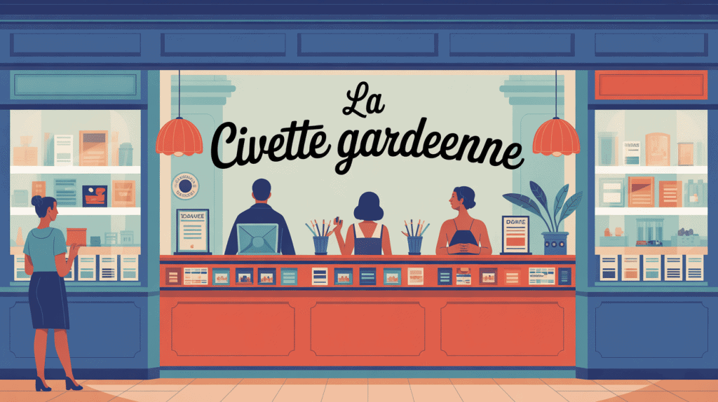 Façade de la Civette Gardéenne bureau de tabac presse jeux