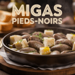 Plat migas recette pied noir dorée poêle fonte