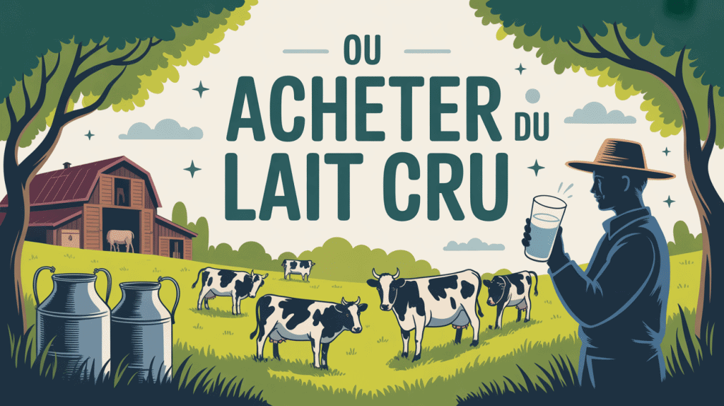 Ou acheter du lait cru illustration ferme