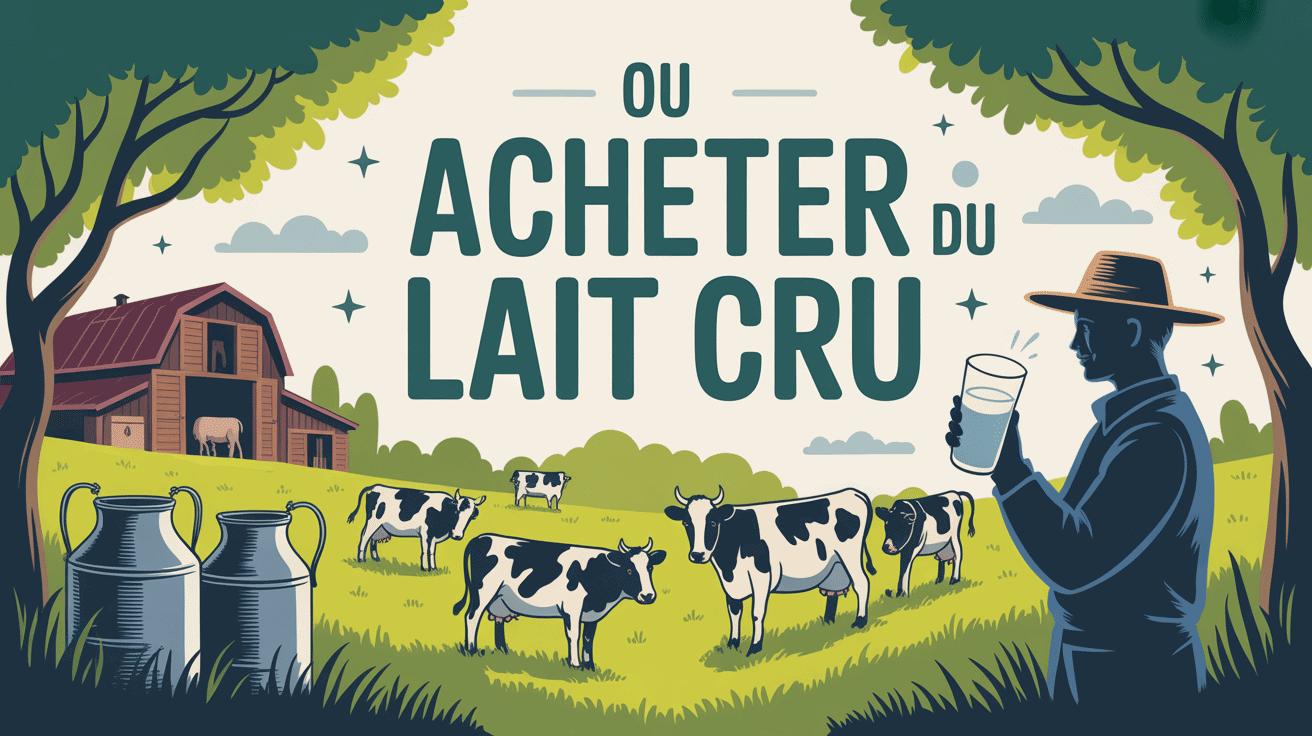 Ou acheter du lait cru illustration ferme
