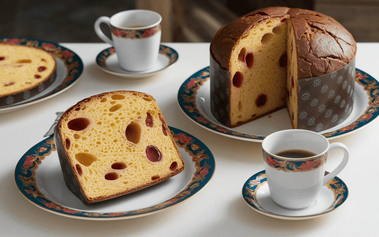 Panettone Lidl avis dégustation tranches café