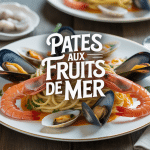 assiette recette de pate au fruit mer linguine crevettes moules