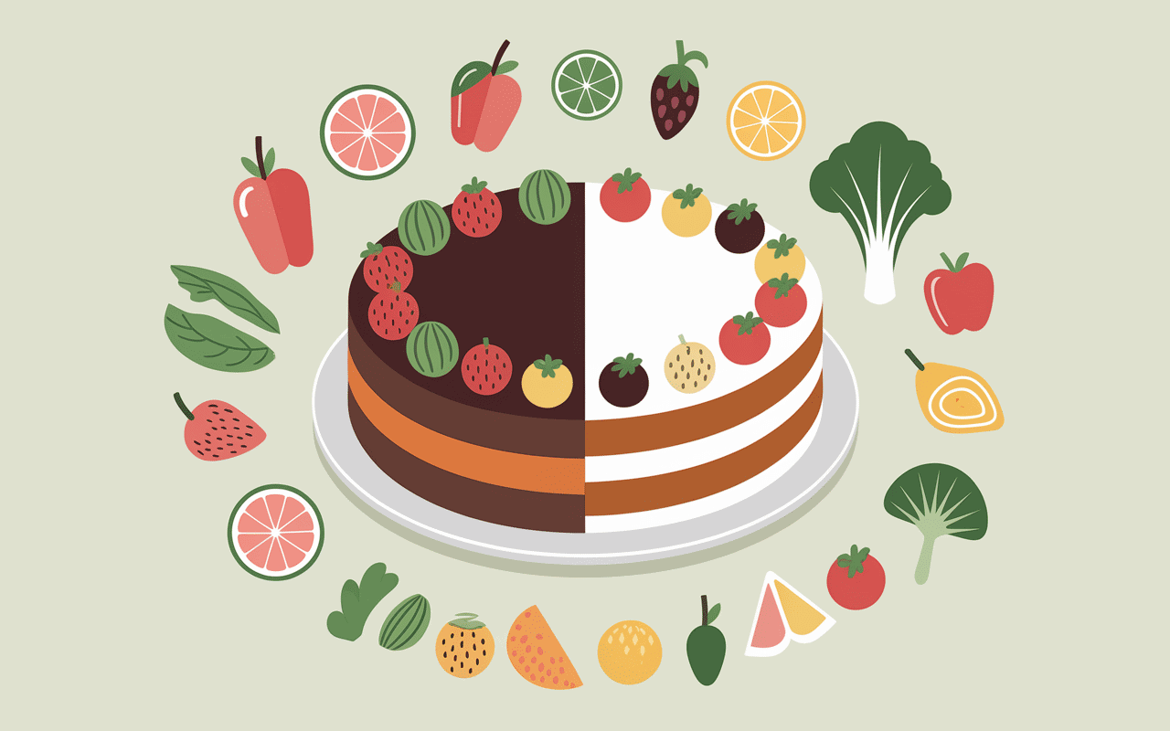 Comparatif gâteau traditionnel et sain sans matière grasse ni sucre