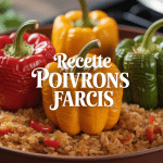Poivrons farcis viande riz recette poivrons farcis