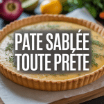 Tarte salée dorée recette salée avec pâte sablée toute prête et ingrédients frais