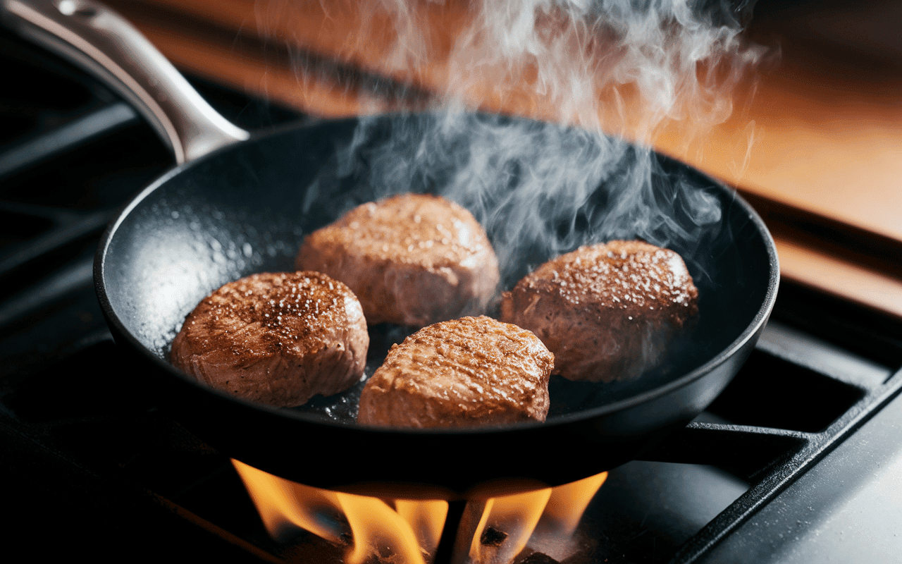 cuisson rapide recette viande à fondue à la poêle