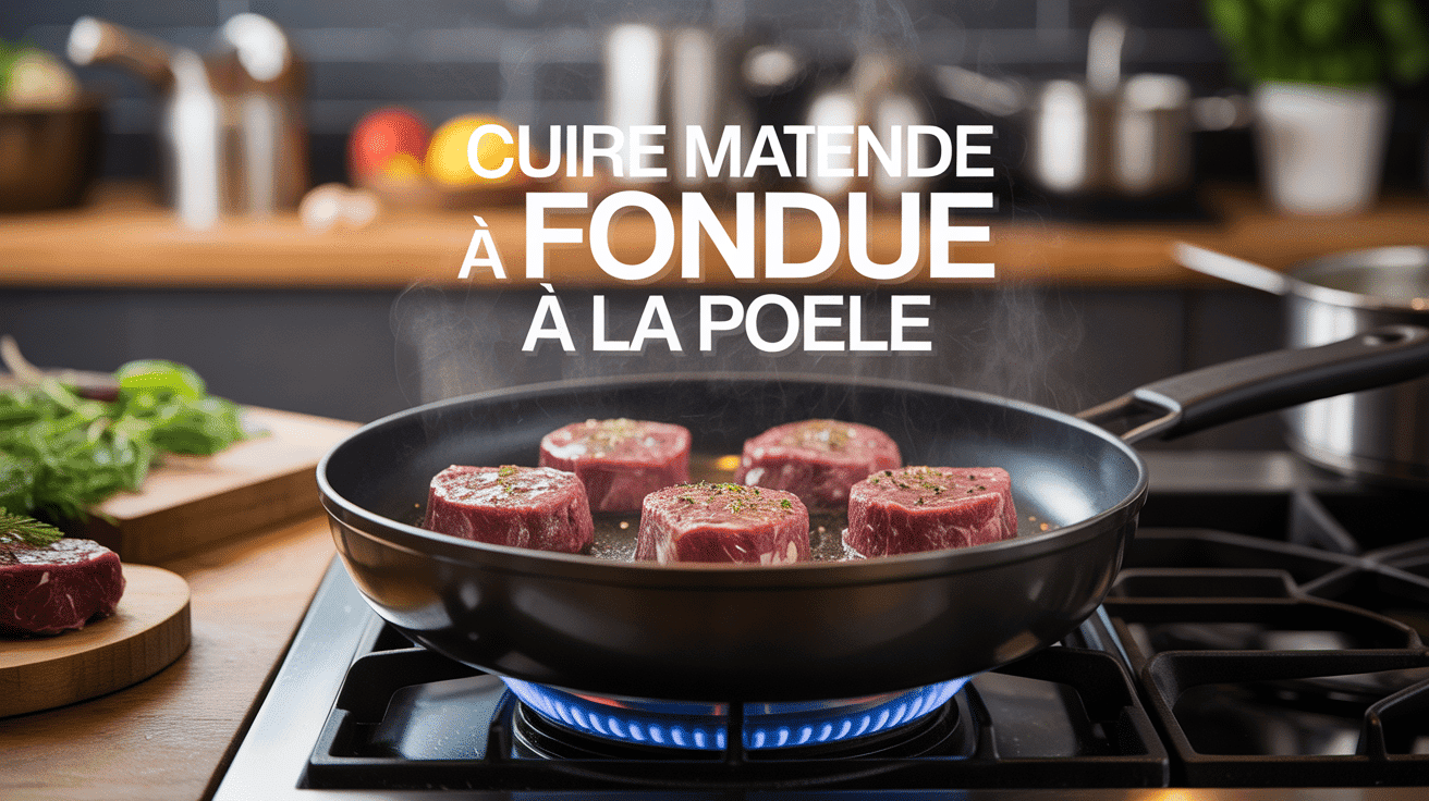 recette viande à fondue à la poêle en cuisson fonte
