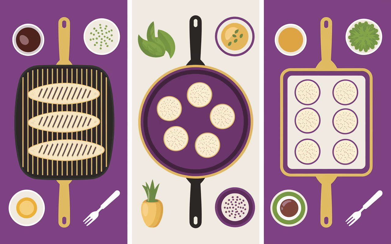 recettes aubergine blanche grill poêle four