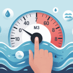 comment lire un compteur d'eau à 8 chiffres, repérer m³ et décimales