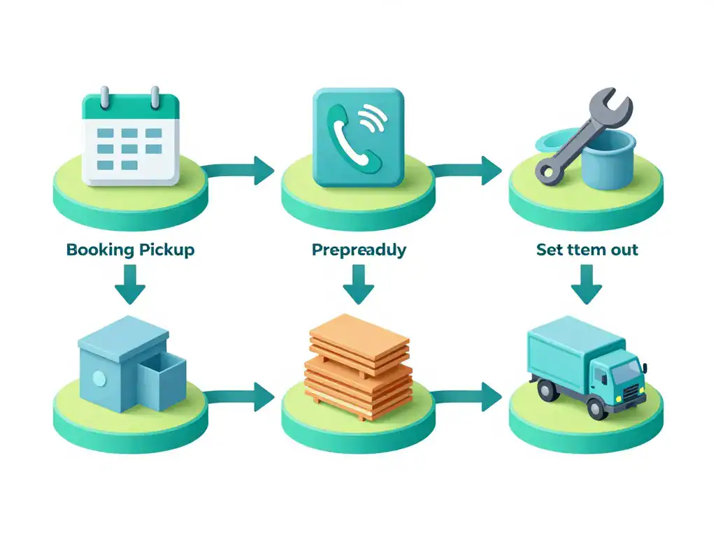 Schéma encombrants Biarritz rendez-vous préparation sortie
