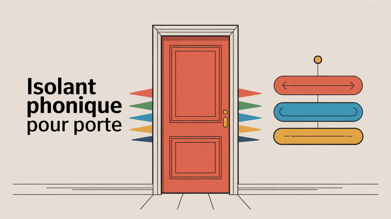 Illustration des solutions d’isolant phonique pour porte