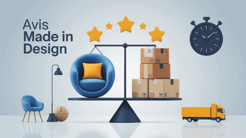 made in design avis sur qualité, prix, livraison et SAV