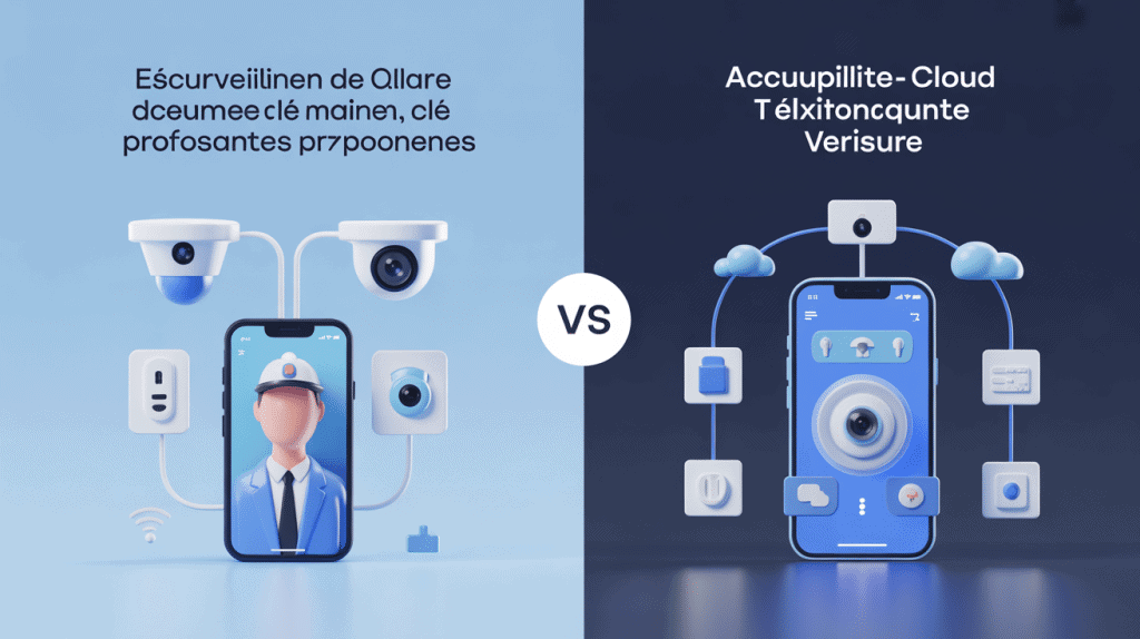 Illustration qiara vs verisure, télésurveillance 24/7 vs solution flexible