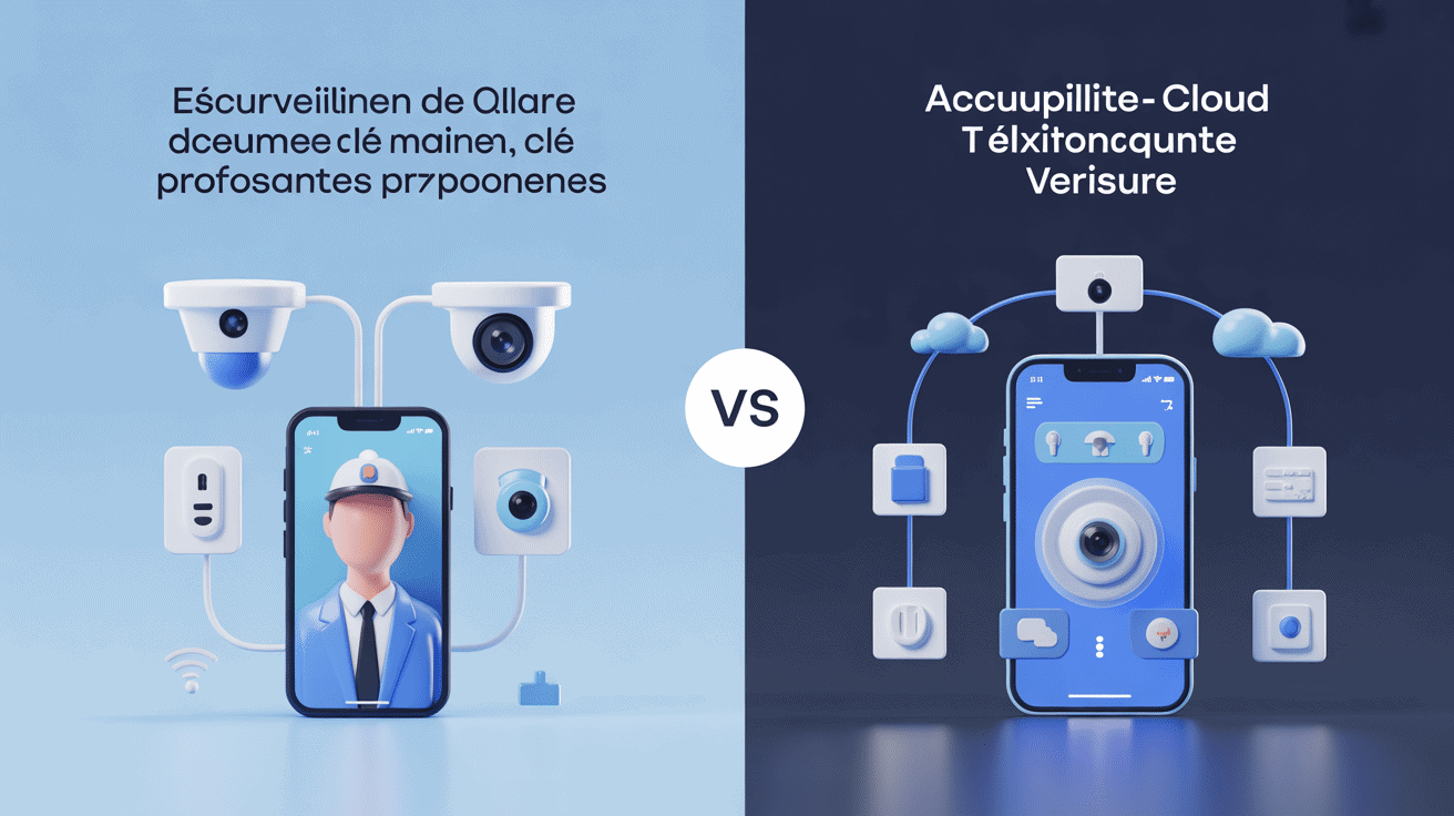 Illustration qiara vs verisure, télésurveillance 24/7 vs solution flexible