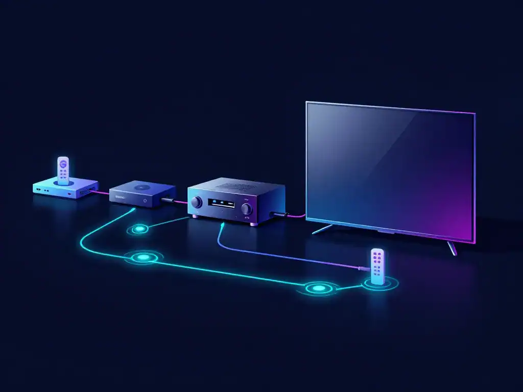Diagramme tv and home theatre HDMI eARC sources