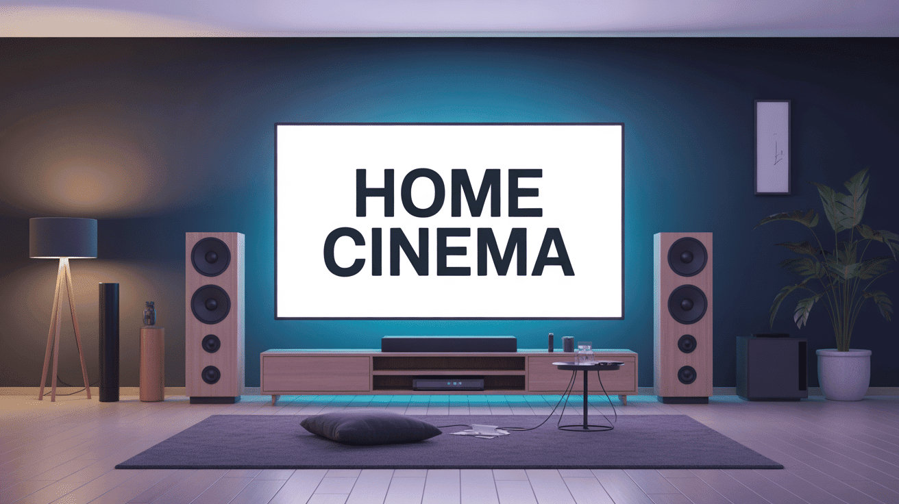 Illustration tv and home theatre pour guide home cinema