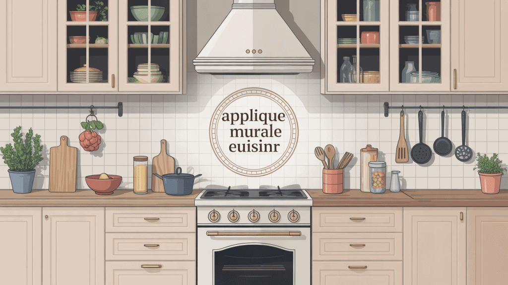 applique murale cuisine évier dans une cuisine moderne