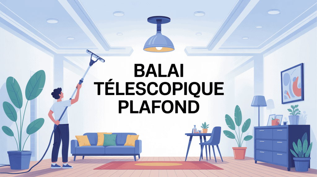 Balai télescopique plafond : guide complet pour choisir et bien utiliser