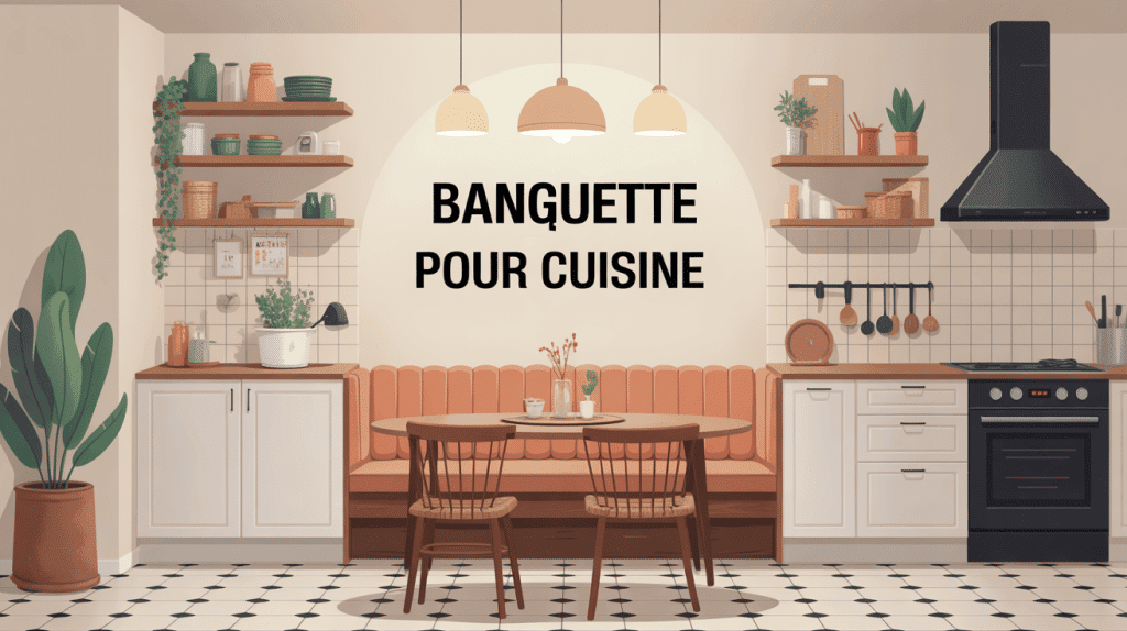 banquette pour cuisine optimisée et conviviale