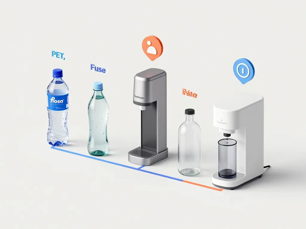 schéma compatibilité bouteille sodastream lidl et machines