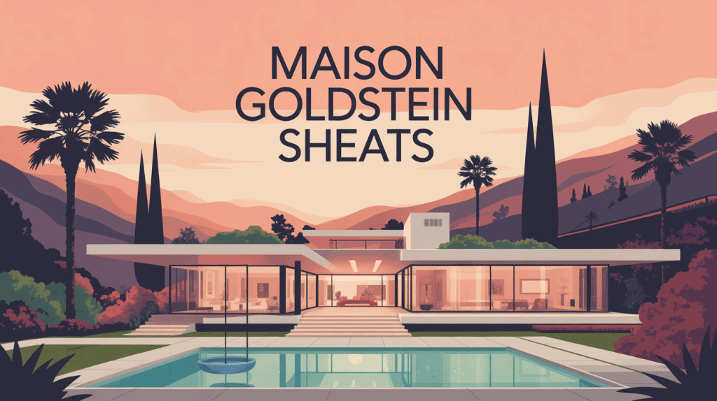 illustration maison goldstein sheats moderne los angeles