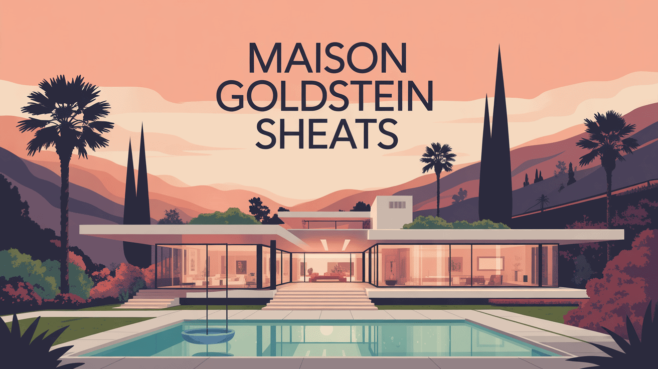 illustration maison goldstein sheats moderne los angeles