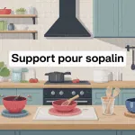 support pour sopalin dans une cuisine moderne