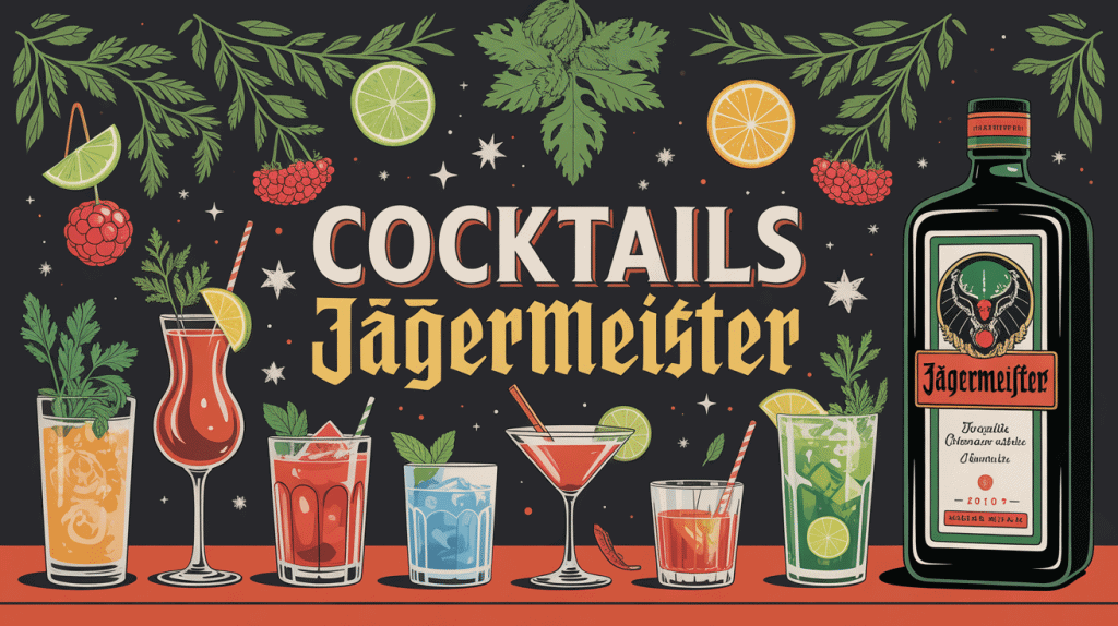 Ambiance cocktail Jägermeister festive et créative