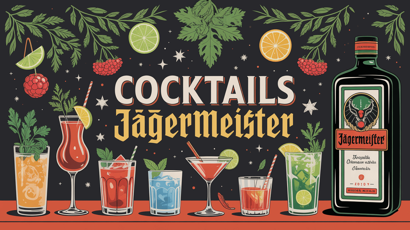 Ambiance cocktail Jägermeister festive et créative
