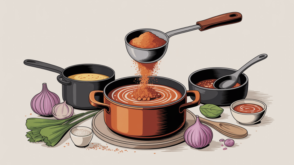 dosage fond de veau maggi cuillère préparation sauce