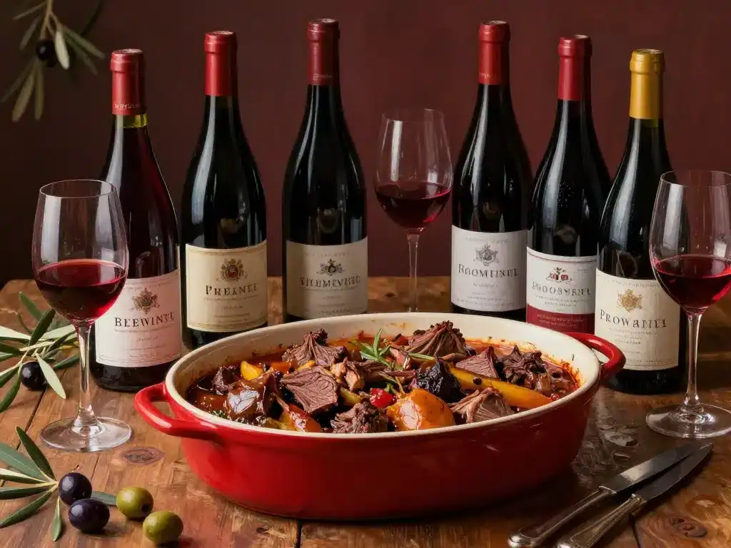 Quel vin pour une daube traditionnelle avec vins rouges