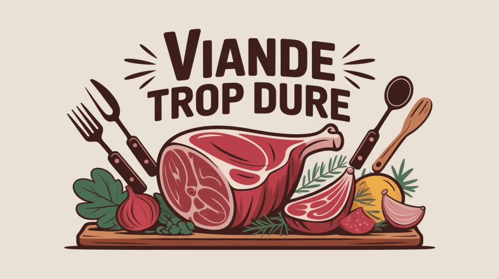 rattraper une viande trop dure illustration cuisine vectorielle