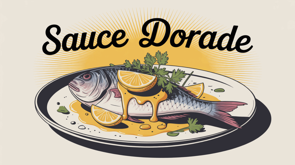 Assiette dorade avec sauce citron herbes méditerranéennes