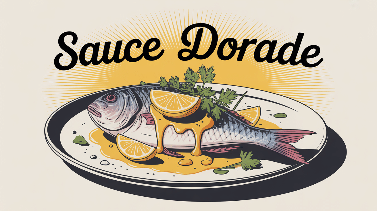 Assiette dorade avec sauce citron herbes méditerranéennes
