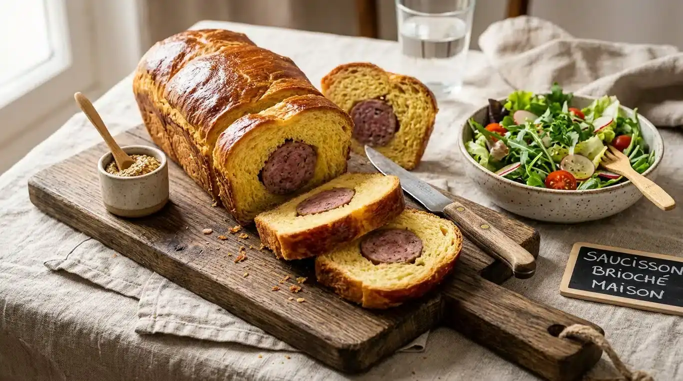 Saucisson brioché lyonnais fait maison