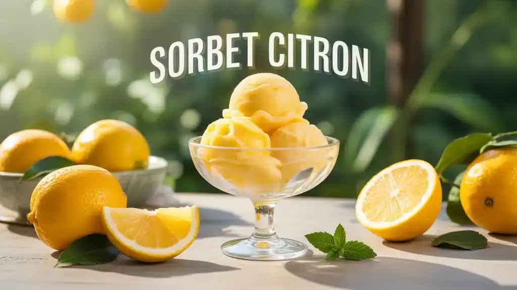 Sorbet citron maison sans sorbetière : la méthode des 3 brassages pour une texture onctueuse